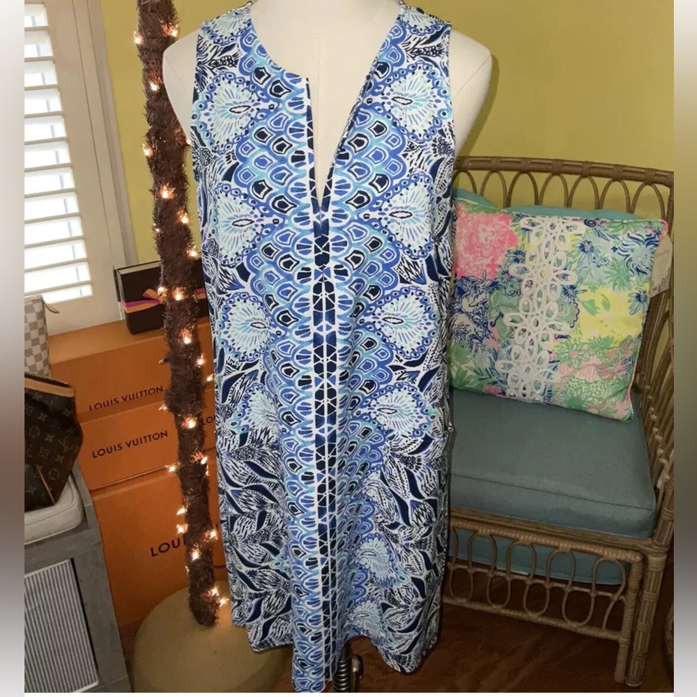 Lilly Pulitzer NWT Kelby Stretch Shift Dress A Mermaids Tail Size 8 - Picture 10 of 10